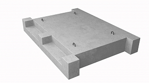 Площадки лестничные железобетонные Лестничная площадка ЛП-1